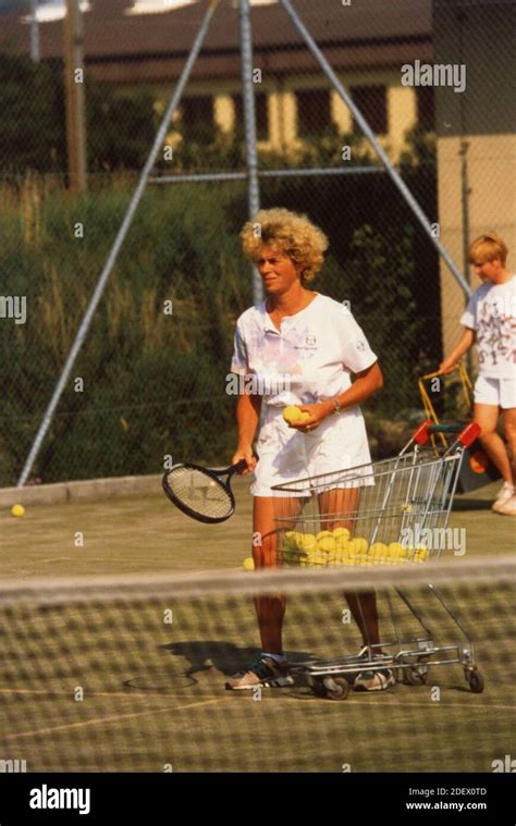 Tennis player Melanie Molitorova, mother of Martina Hingis, 1993 Stock ...