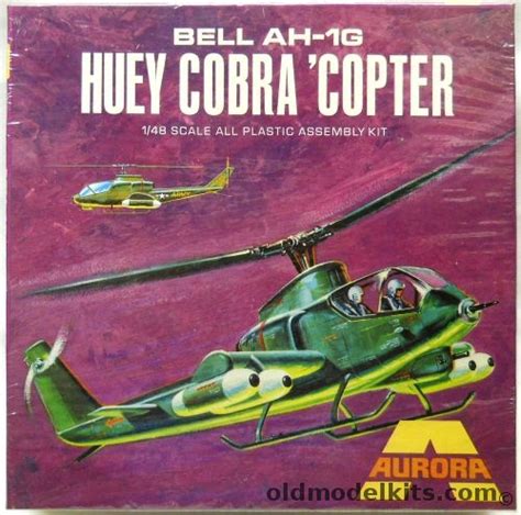 Aurora Bell Ah G Huey Cobra Assault Helicopter Square Box