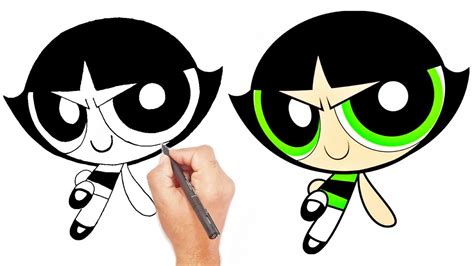 How To Draw Buttercup From Powerpuff Girls Youtube