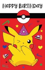 Free Printable Pokémon Birthday Cards