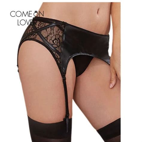 Comeonlover Drop Shipping Suspenders Women Sexy Faux Leather Garter