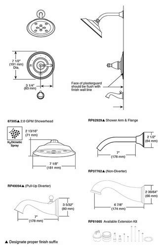 Brizo Traditional Pressure Balance Tub Shower Chrome Royal Bath Place