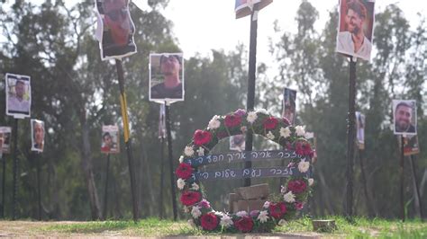 A Memorial At Site Of Nova Festival To Remember The Victims Of Hamas