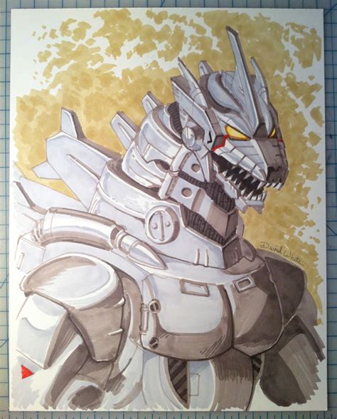 Mecha Godzilla Marker Sketch Mecha Godzilla Godzilla Wallpaper Godzilla