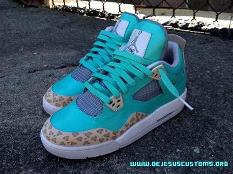 Air Jordan IV "Tiffany Cheetah" by DeJesus Customs - SneakerNews.com