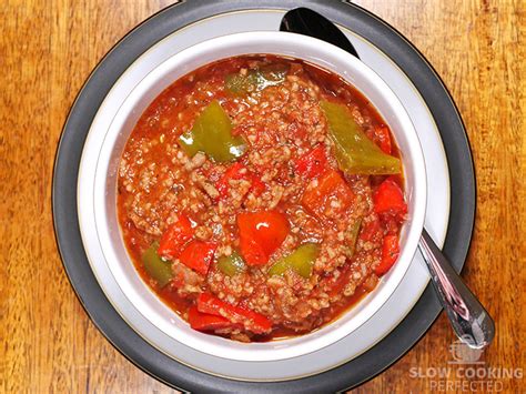 Slow Cooker Stuffed Pepper Soup Slow Cooking Perfected