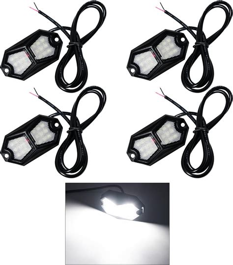 Amazon Gz Cg Pure White Rock Lights Pods Leds Degree Wide