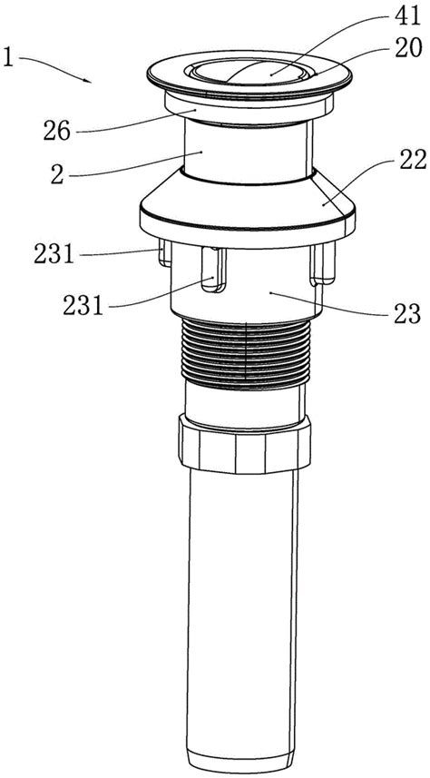 按压式下水器及卫浴器具的制作方法2