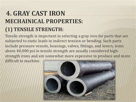 Cast Iron Its Types Properties And Its Applications