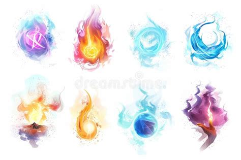 set  majestic magic spells  white stock image image  witchcraft