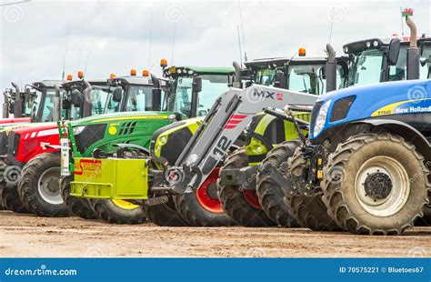 A Group Of Tractors Parked Up Editorial Photo Image Of Bulldozer