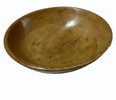 Brown Plain Mango Wood Serving Bowl 10x3 Inch 500 Ml At Rs 300piece