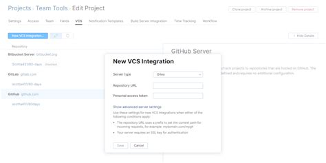 Integrate With Gitea Youtrack Server Documentation