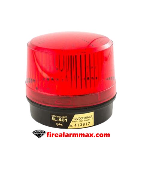 Amseco Sl 401 Red Strobe Light Fire Alarm Max