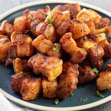 Air Fryer Pork Belly Easy Savory Crispy Pork Belly Bites Without Sugar