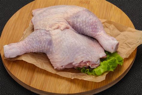 Raw chicken leg stock photo. Image of cooking, broiler - 174646938