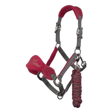 Lemieux Vogue Headcollar And Leadrope Mulberrygrey For The Horse