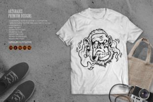 High Mighty Angry Gorilla Smoking Weed Graphic By Artgrarisstudio