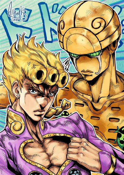 Artstation Giorno Giovanna And Gold Experience Al Santos Jojo Bizzare Adventure Jojos