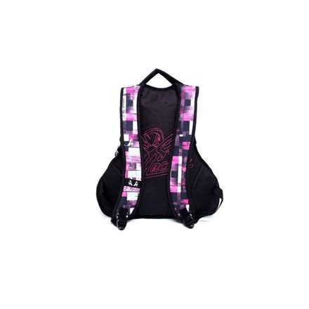 Mochila Sexy Machine Quadriculada Preto Rosa L Surftrip L