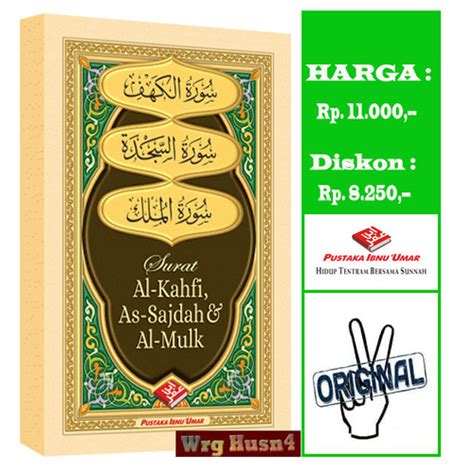 Jual Buku Saku Surat Al Kahfi As Sajdah Dan Al Mulk Kab Bantul