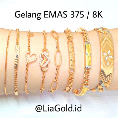 Jual Gelang Tangan Emas Asli Kadar K Toko Mas Lia Gold Bekasi