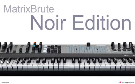 Arturia MatrixBrute Noir Edition (speak: nwaːR edisjɔ̃) - GreatSynthesizers