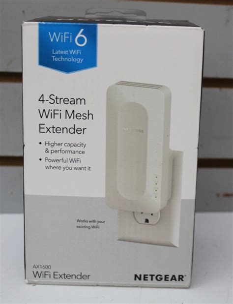 Netgear Eax Ax Wifi Mesh Wall Plug Range Extender