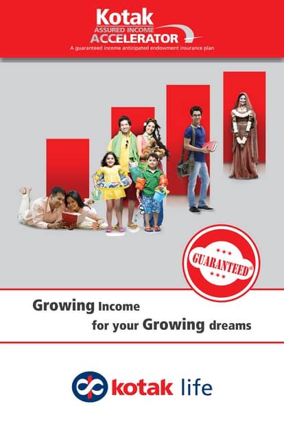 E Brochure For Kotak Assured Income Accelator Kotak Life Pdf