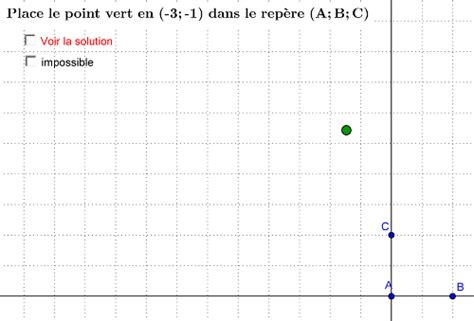 coordonnées de points 3ème Mathématiques