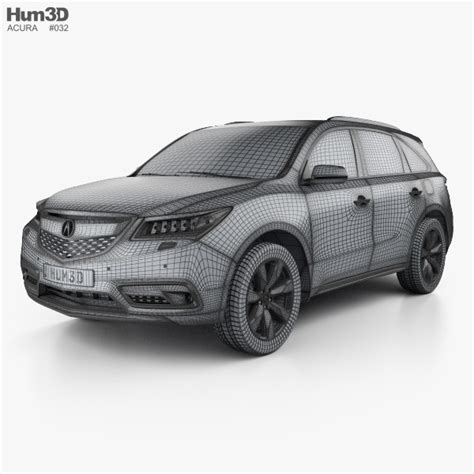 Acura MDX RU-spec 2019 3D model - Download Crossover SUV on 3DModels.org