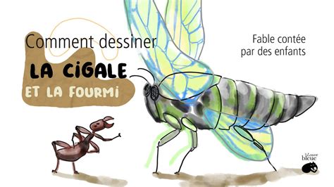 La Cigale Et La Fourmi Tuto Dessin Facile Et Lecture De La Fable De