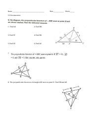 5 3 Circumcenter Worksheet 2 Docx Name Date Block 5 3