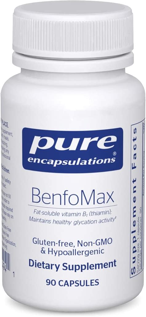 Amazon Pure Encapsulations Benfomax S Mg Benfotiamine