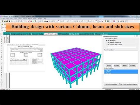 Building Design G 2 With Different Beam Column And Slab Sizes By