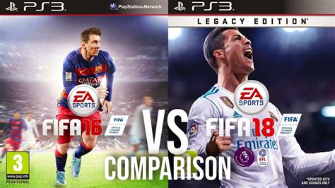 Fifa 16 Vs Fifa 18 Ps3 Youtube