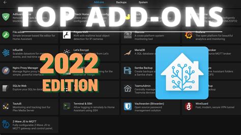 Top Home Assistant Add Ons And Integrations 2022 Edition You