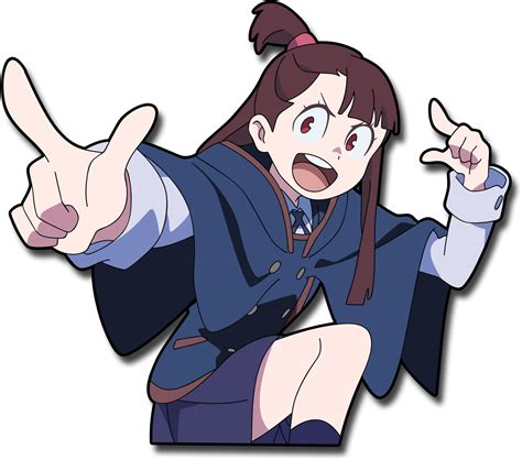 Image Of Pointing Akko Cartoon 1500x1500 Png Download