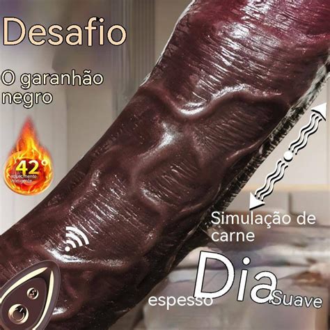 Pênis de borracha realista Dildo de simulação elétrica para pênis