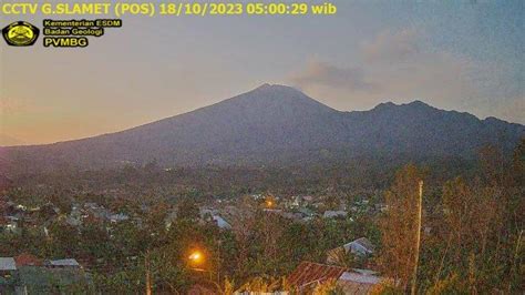 Breaking News Pendakian Gunung Slamet Ditutup Karena Aktivitas Gempa