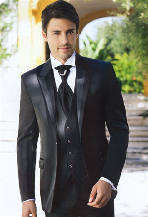 Men S Black Suits And Tuxedos