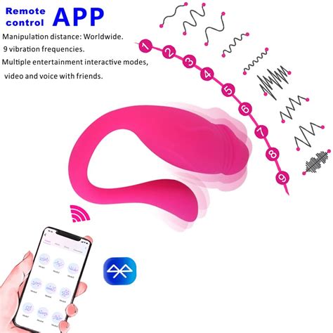 Erotic Goods Female Bluetooth Masturbator Wireless App Remote Control Vibrator Adult Toy With