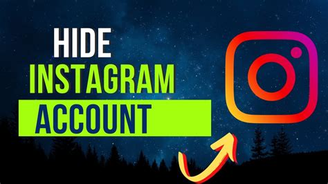 How To Hide Your Instagram Account Youtube