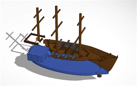 3d Design Boat Tinkercad