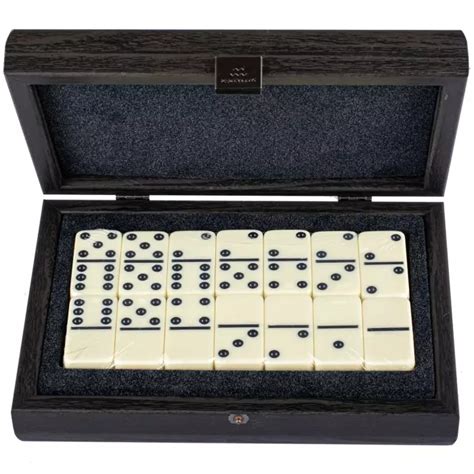 Домино из дерева и кожи Manopoulos "Manopoulos" черные - [арт.251-320 ...