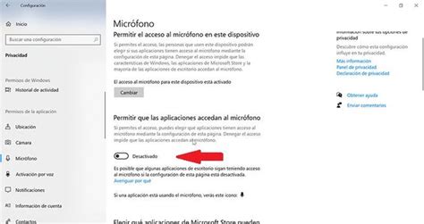 Cómo desactivar completamente el micrófono del PC en Windows 10