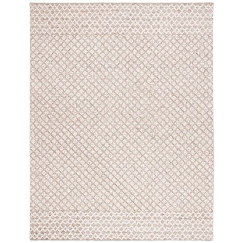 SAFAVIEH Abstract Ivory Brown 8 Ft X 10 Ft Geometric Distressed Area