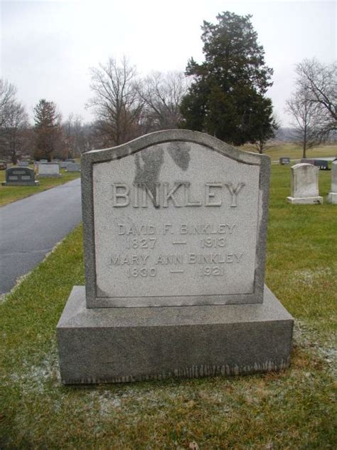 Mary Ann Eshleman Binkley Find A Grave Memorial