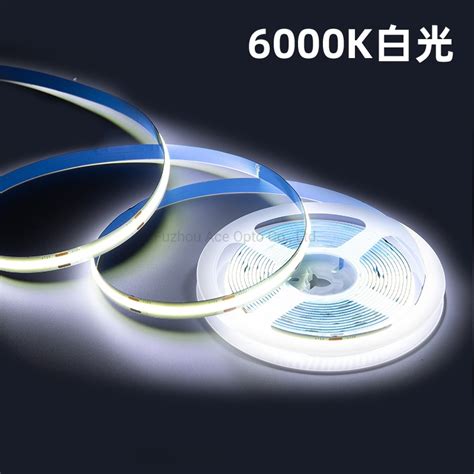 High Brightness No Dots Dc V Leds Flexible Cob Led Strip Light