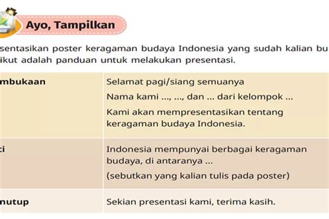 AYO TAMPILKAN Kunci Jawaban PKN Kelas 5 Halaman 98 Kurikulum Merdeka